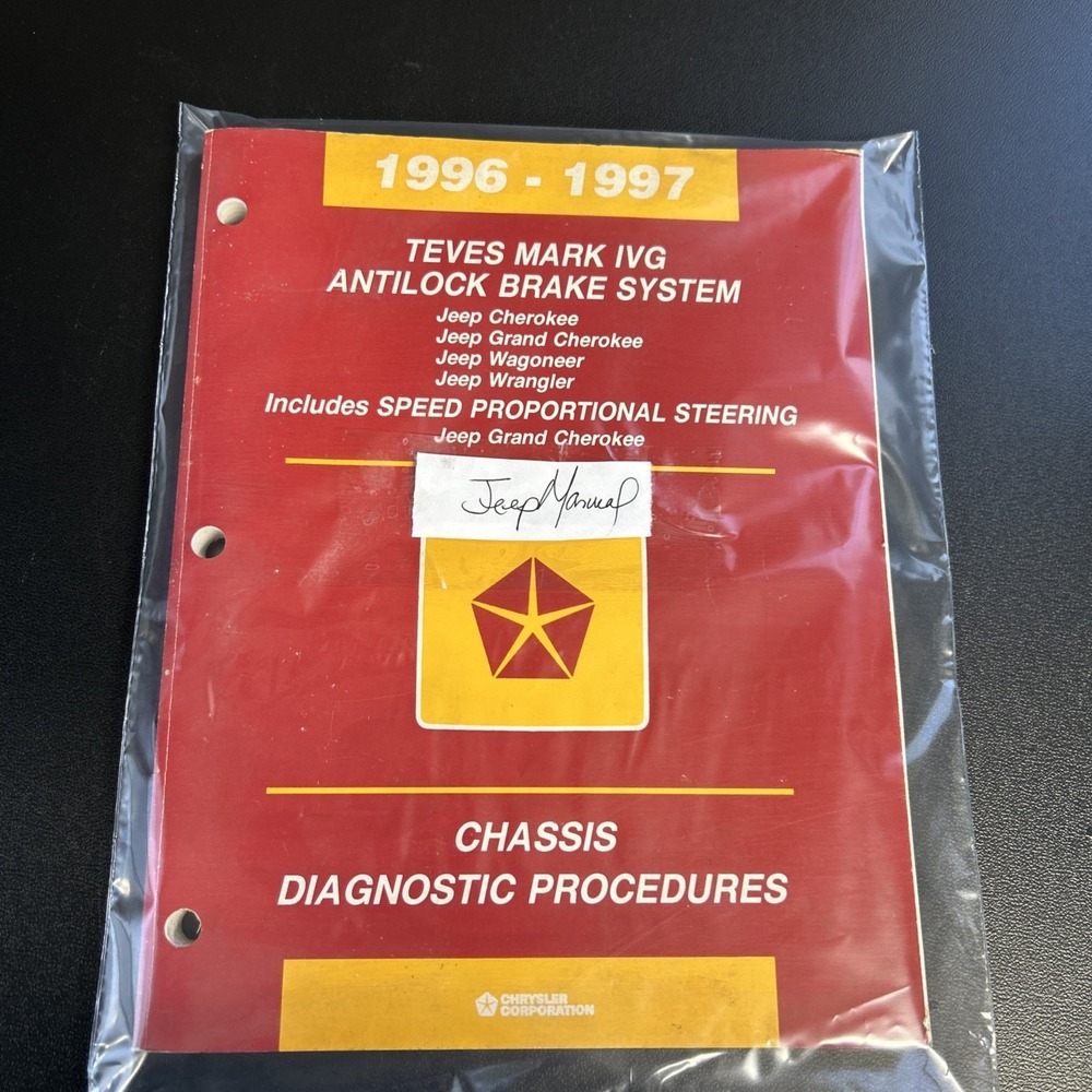 1996 1997 JEEP Teves Mark 1VG Anti Lock Brakes System Chassis Diagnostic Manual - Picture 12 of 12